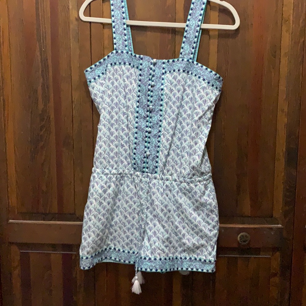 Vineyard Vines Tiny Leaves Romper